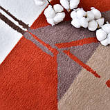 Плед покривало Kassandra 150x200 см IDEIA теракот полуторне бавовна натуральне, фото 6