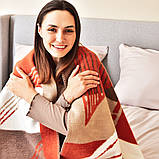 Плед покривало Kassandra 150x200 см IDEIA теракот полуторне бавовна натуральне, фото 9