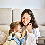 Плед дитячий 90х120 см PAPAELLA натуральна бавовна теплий ніжний в ліжечко візочок киця, фото 6