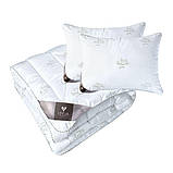 Набір Super Soft Classic євро IDEIA ковдра 200х220 см + подушки 2 шт 50х70 см штучний пух, фото 3
