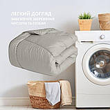 Ковдра зимова 175х210 см Nordic Comfort IDEIA антиалергенна тепла сіра двуспальна, фото 6