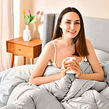 Ковдра зимова 175х210 см Nordic Comfort IDEIA антиалергенна тепла сіра двуспальна, фото 9