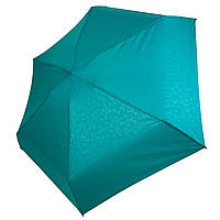 Карманный женский механический мини-зонт с принтом букв в капсуле от Rainbrella бирюзовый 026 IN, код: 8324087