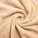 Рушник махровий лицьовий Версаче бавовна 50х90 см 500 г/м2 беж, фото 3