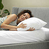 Подушка 50х70 см NORDIC IDEIA антиалергенна біла холлофайбер, стьобаний чохол, фото 10