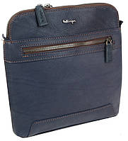 Мужская кожаная планшетка сумка на плечо Mykhail Ikhtyar Синий (45043 blue) IN, код: 7940548