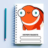 Скетчбук Sketchbook блокнот для рисования с принтом Рыба А3 Кавун 48 IN, код: 8301358