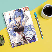 Скетчбук Sketchbook блокнот для рисования с принтом Genshin Impact - компьютерная игра А3 Кав IN, код: 8301468