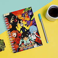 Скетчбук Sketchbook блокнот для рисования с принтом Neon Genesis Evangelion Евангелион нового IN, код: 8301578