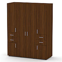 Шкаф с дверями и ящиками Компанит Шкаф-20 орех экко IN, код: 6540765