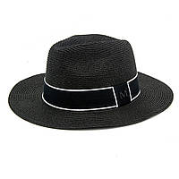 Шляпа федора МАГДА черный SumWin 55-58 IN, код: 7571784