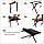 Стіл для пікніка кемпінгу розкладний ламельовий алюміній/пластик 90*60см в чохлі, фото 5