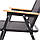 Стілець розкладний зі спинкою для кемпінгу, риболовлі, пікніка "Чорний" метал + тканина, фото 4
