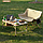 Стілець-диван 2-ний розкладний зі спинкою туристичний у чохлі, метал + тканина, фото 2