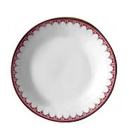 Набор 6 мелких тарелок Вышиванка Red ромб диаметр 20.5см ST IN, код: 8389716