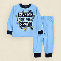 Пижама Dexters детская с начесом для мальчиков space 110 см голубой (131558268523) IN, код: 8335348