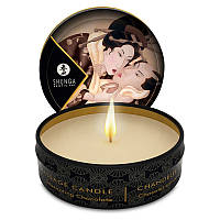 Масажна свічка Shunga Mini Massage Candle Intoxicating Chocolate (30 мл) з афродизіаками