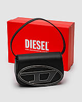 DIESEL 1DR Iconic Shoulder Bag Black 20 x 13 x 6.5 см