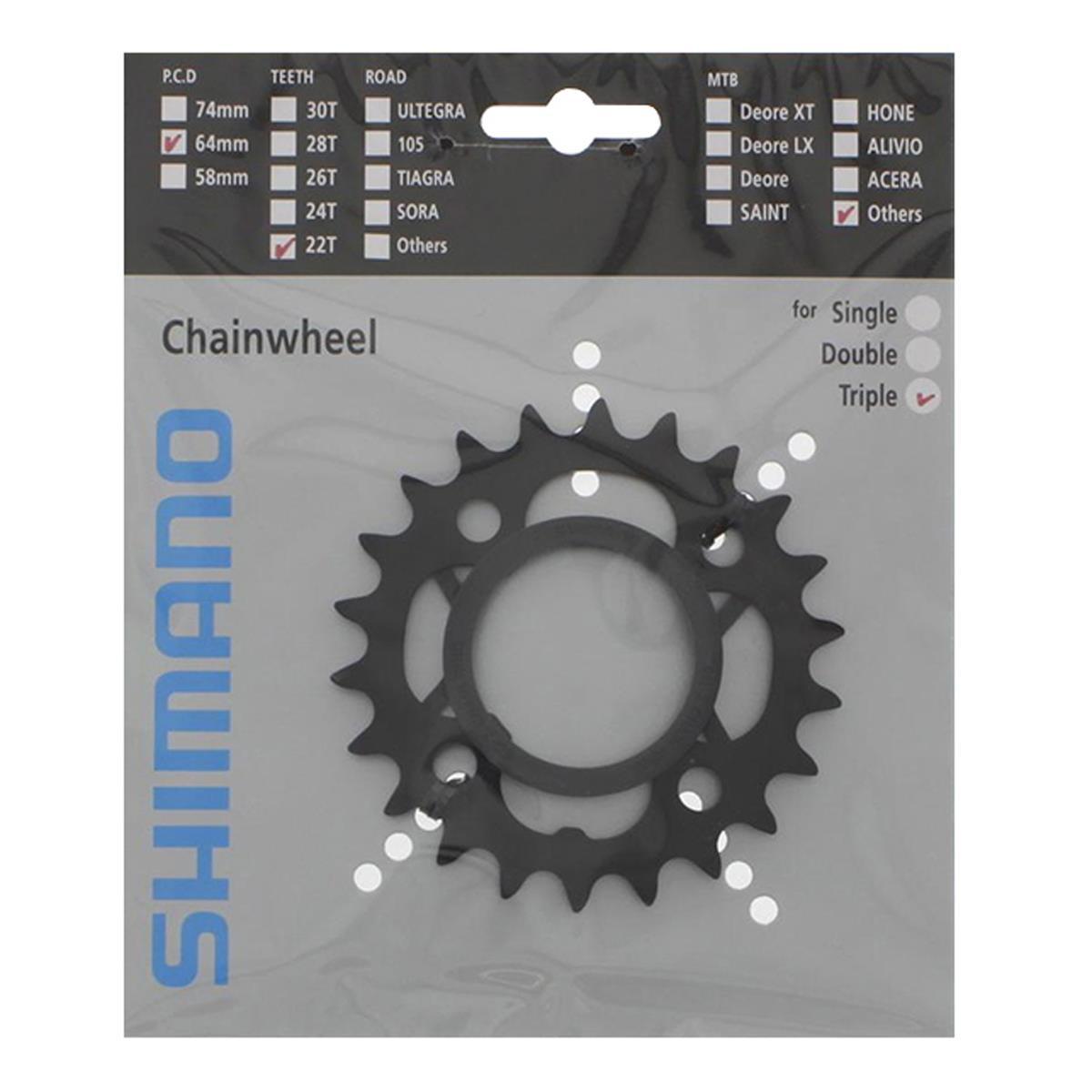 Зірка для шатунів Shimano M391/430 22T (CMK048)