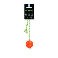 Мячик Collar ЛАЙКЕР5 Люми на шнуре д-5 см Оранжевый UL, код: 7565454