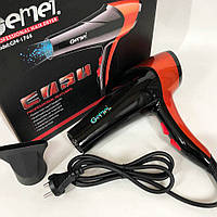 Фен GEMEI GM-1766 2.6кВт АС, фен для головы, женский фен для волос, фен сушка. Цвет: оранжевый Shop