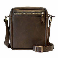 Мужская сумка-мессенджер из натуральной кожи Коричневый (as180301) BM, код: 154595