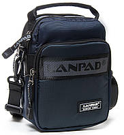 Мужская сумка планшет на плечо Lanpad LAN82005 Синяя BM, код: 8327311