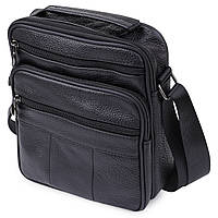 Кожаная мужская сумка Vintage 20466 Черный UL, код: 7675025