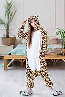 Пижама Кигуруми взрослая BearWear Леопард L 165 - 175 см Коричневый (K1W1-0026-L) BM, код: 2554451