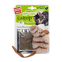 Игрушка для котов GiGwi Мышка с кошачьей мятой Catnip кошачья мята 10 см Коричневый (75018) BM, код: 7687798