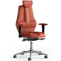 Кресло KULIK SYSTEM NANO Антара с подголовником без строчки Морковный (16-901-BS-MC-0309) BM, код: 1668780