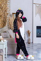 Пижама Кигуруми взрослая BearWear Единорог S 145 - 155 см Черный (K1W1-0032-S) z12-2024