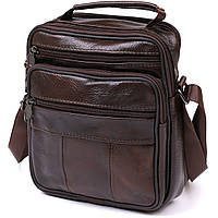 Мужская сумка из натуральной кожи Vintage 20450 Коричневый z17-2024