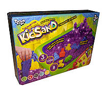 Кинетический песок KidSand 1200 г с песочницей укр Dankotoys (KS-02-02U) z11-2024