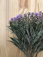 Куст зелени розетта  40 см пластик  с напылением/ цвет лаванда