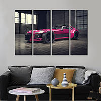 Картина на холсте KIL Art Яркое малиновое авто Donkervoort D8 GTO Individual 89x53 см (1383-41) z110-2024