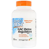 N-Ацетилцистеин NAC Doctor's Best Detox Regulators 180 гелевых капсул (DRB00517) z12-2024