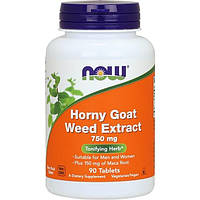 Тонизирующее средство NOW Foods Horny Goat Weed 750 mg 90 Tabs z17-2024
