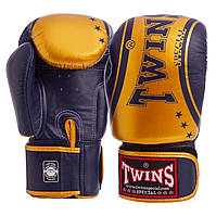 Перчатки боксерские кожаные TWINS FBGVL3-TW4 14 унций Черный-золотой z17-2024