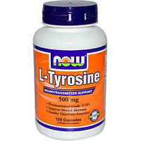 Тирозин NOW Foods L-Tyrosine 500 mg 120 Caps z17-2024