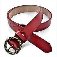 Женский кожаный ремень Weatro Красный (new-30zh-k014) UL, код: 2417430
