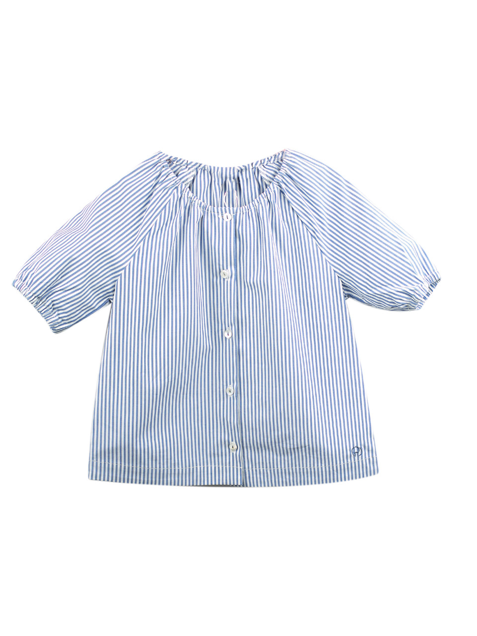 Блузка дитяча River Woods RW-002 6 років Білий у синю смужку z12-2024