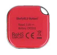 Shelly BLU Button1 - Bluetooth кнопка активации действий и сцен - красный