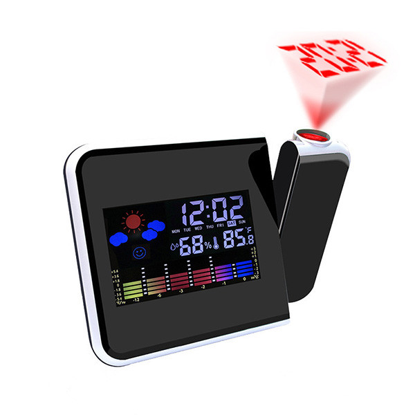 Настільний годинник VST Kronos 8190 з проєктором і метеостанцією Чорний z12-2024