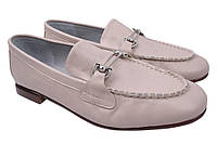 Туфлі на низькому ходу жіночі Aquamarin натуральна шкіра колір Бежевий 1763-20DTC 40 NX, код: 7434731