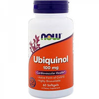 Коэнзим NOW Foods Ubiquinol 100 mg 60 Softgels z18-2024