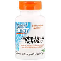 Альфа-липоевая кислота Doctor's Best Alpha-Lipoic Acid 600 mg 60 Caps DRB-00133 z17-2024