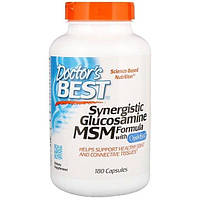 Препарат для суглобів і зв'язок Doctor's Best Synergistic Glucosamine MSM Formula, with OptiMSM 180 Caps