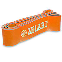 Резина для подтягиваний двухслойная лента силовая Zelart FI-0911-8 DUAL POWER BAND 2080x64x4,5мм жесткость XL