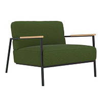 Мягкое кресло на металлическом каркасе JecksonLoft Лаунж Зеленый 042 z14-2024